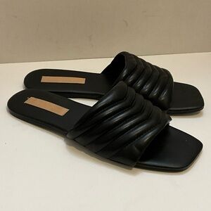 ASOS Design black slip on slippers 7